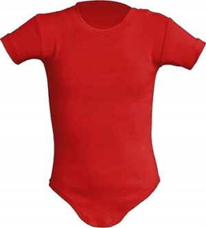 Body Dziecięce Baby 100% Bawełna Czerwony 6m