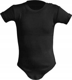 Body Dziecięce Baby 100% Bawełna Czarne 9m