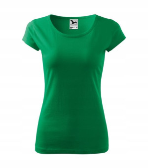 T-shirt Dopasowana Koszulka Fit ZIELEŃ TRAWY XS
