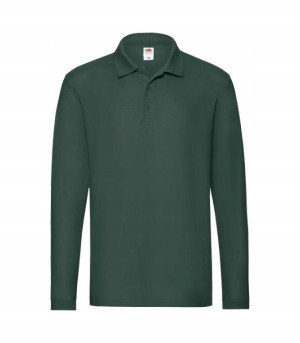 Koszulka Polo długi rękaw Fruit BOTTLE GREEN XXL