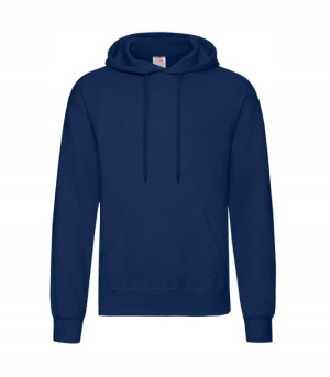 Gruba Bluza męska z kapturem kieszeniami NAVY XL