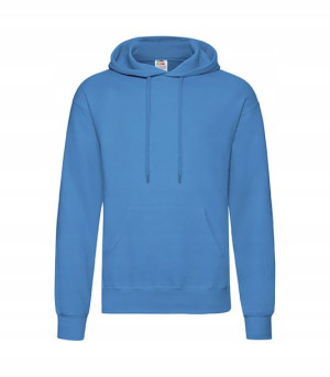 Gruba Bluza z kapturem kieszeniami AZURE BLUE XXL