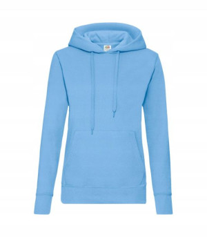 Gruba Bluza z kapturem kieszeniami SKY BLUE XS