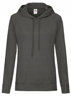Lekka Bluza z kapturem kieszeniami GRAPHITE r L