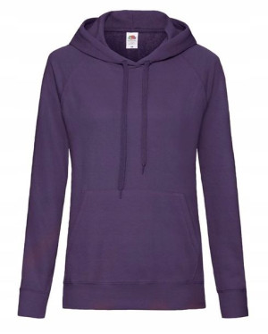 Lekka Bluza z kapturem kieszeniami PURPLE r XXL