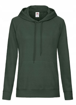 Lekka Bluza z kapturem kieszeniami BOTTLE GREEN XL