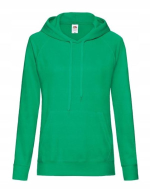 Lekka Bluza z kapturem kieszeniami KELLY GREEN M