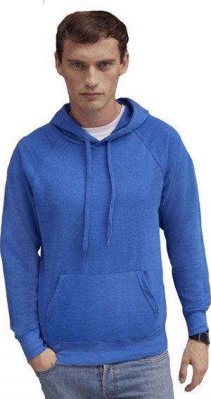 Lekka Bluza z kapturem kieszeniami ROYAL BLUE XXL