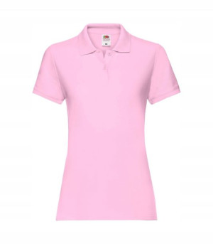 Dopasowana damska koszulka Polo Fruit PINK r XS