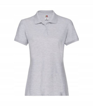 Damska koszulka Polo Fruit HEATHER GREY r S
