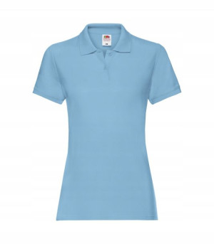 Damska koszulka Polo Fruit SKY BLUE r S