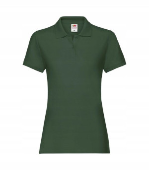 Damska koszulka Polo Fruit BOTTLE GREEN r XXL