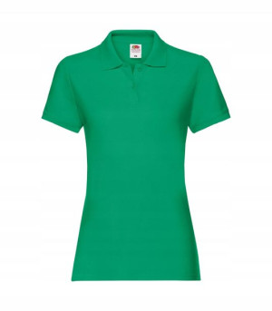 Damska koszulka Polo Fruit KELLY GREEN r M