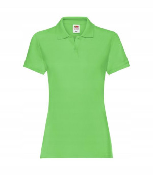 Damska koszulka Polo Fruit LIME GREEN r L