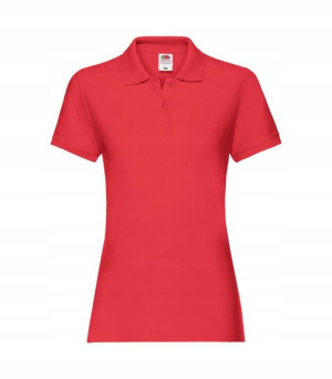 Dopasowana Damska koszulka Polo Fruit RED r L