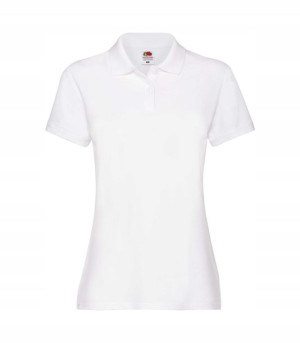 Dopasowana damska koszulka Polo Fruit White r XL