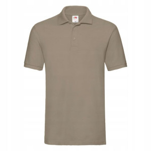 Bawełniana Męska Koszulka Polo Fruit KHAKI r XXL