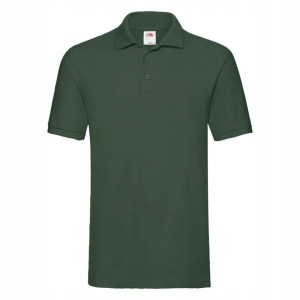Męska Koszulka Polo Fruit BOTTLE GREEN r 3XL