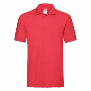 Bawełniana męska Koszulka Polo Fruit RED r M