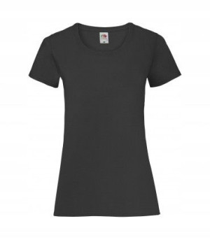 T-shirt Koszulka damska dopasowana Fruit BLACK XS