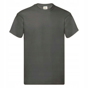 T-SHIRT KOSZULKA FRUIT OF THE LOOM grafitowa 3XL