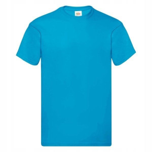 T-shirt Koszulka Fruit Of The Loom Azurowa Xxl