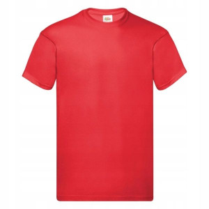 T-SHIRT KOSZULKA FRUIT OF THE LOOM czerwona M