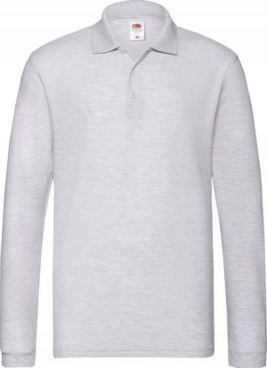 Koszulka Polo męska z długim rękawem Fruit GREY