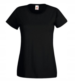 T-shirt Koszulka damska Fruit Ringspun BLACK XS