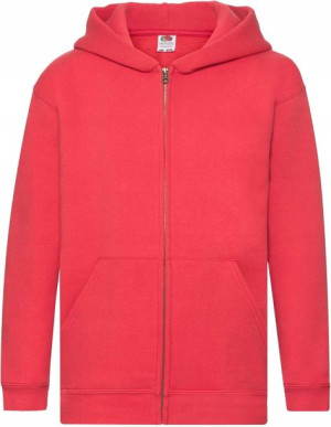 Bluza dziecięca rozpinana z kapturem Fruit RED 164