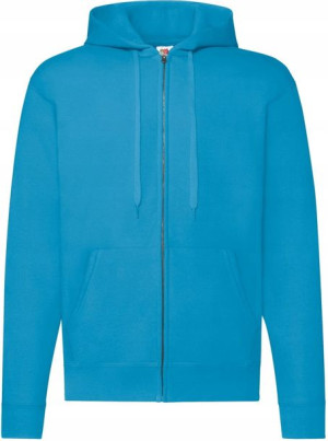 Bluza męska rozpinana z kapturem Fruit AZURE M
