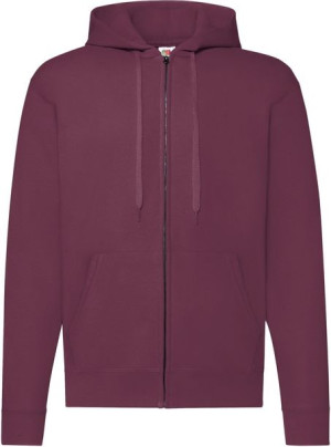 Bluza męska rozpinana z kapturem Fruit BURGUND L