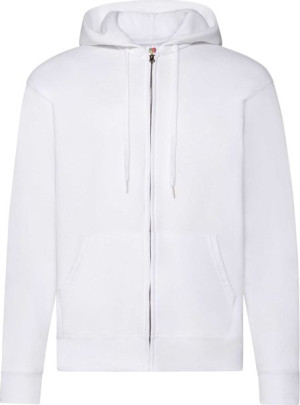 Bluza męska rozpinana z kapturem Fruit WHITE M