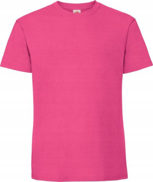T-shirt Koszulka męska Fruit Ringspun FUCHSIA 3XL