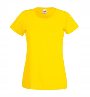 T-shirt Koszulka Lady-Fit Sofspun Fruit YELLOW XXL