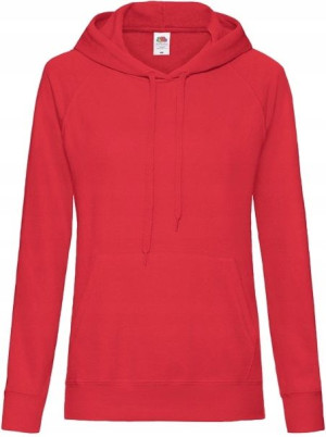 Bluza damska z kapturem lekka Fruit RED XL