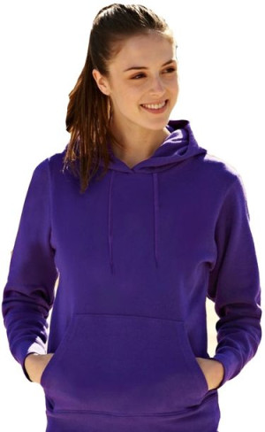 Bluza damska z kapturem lekka Fruit PURPLE XS