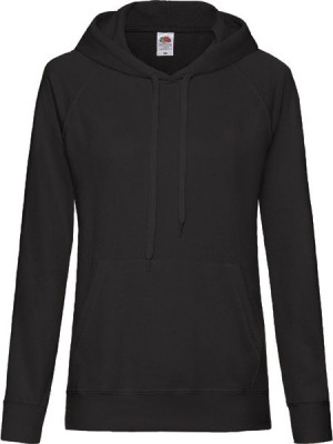 Bluza damska z kapturem lekka Fruit BLACK XS