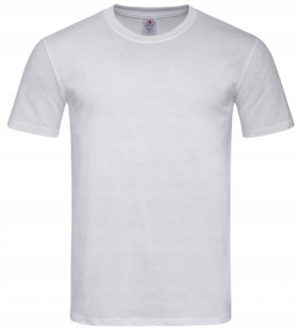 T-shirt Koszulka męska dopasowana Stedman WHITE S