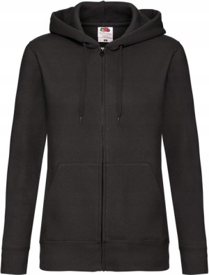 Bluza damska rozpinana z kapturem Fruit BLACK M
