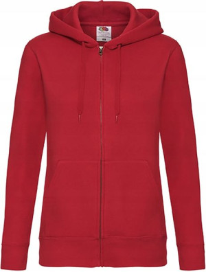 Bluza damska rozpinana z kapturem Fruit RED XXL