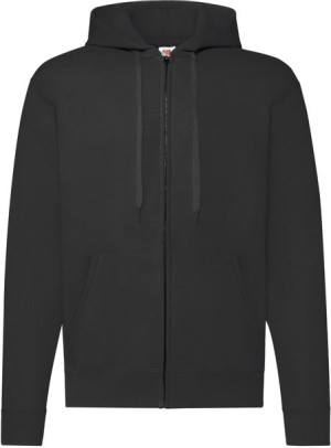 Bluza męska rozpinana z kapturem Fruit BLACK XXL