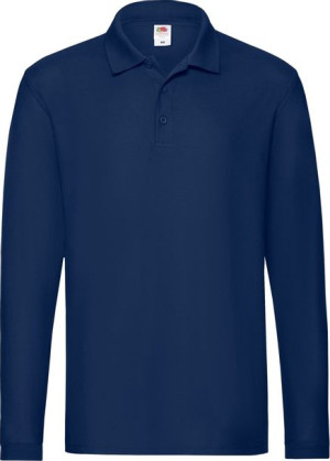 Koszulka Polo męska z długim rękawem Fruit NAVY XL