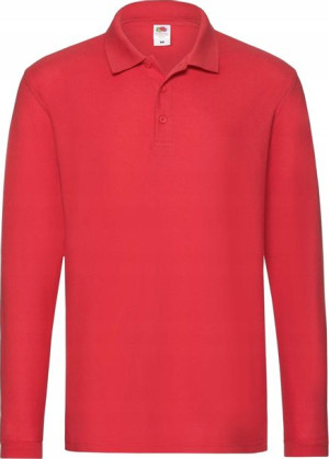 Koszulka Polo męska z długim rękawem Fruit RED M
