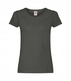 T-shirt Koszulka damska Fruit Ringspun GRAPHITE M