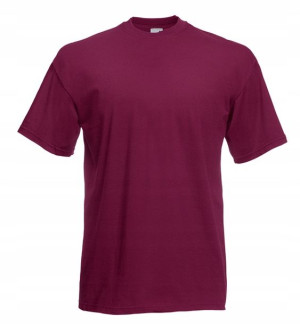 T-shirt Koszulka męska Fruit Ringspun BURGUND L