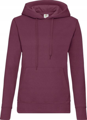 Bluza damska z kapturem Classic Fruit BURGUNDY L