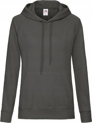 Bluza damska z kapturem lekka Fruit GRAPHITE L