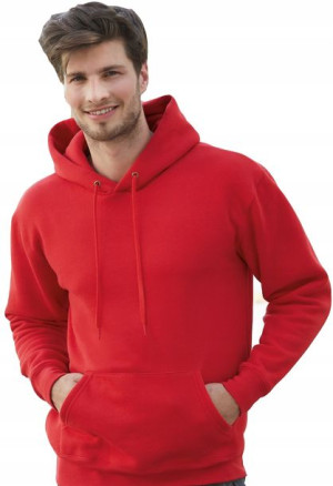 Lekka Bluza męska z kapturem Fruit RED M