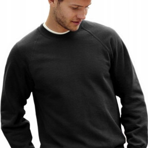 Bluza męska Raglan Lekka Fruit of the loom BLACK